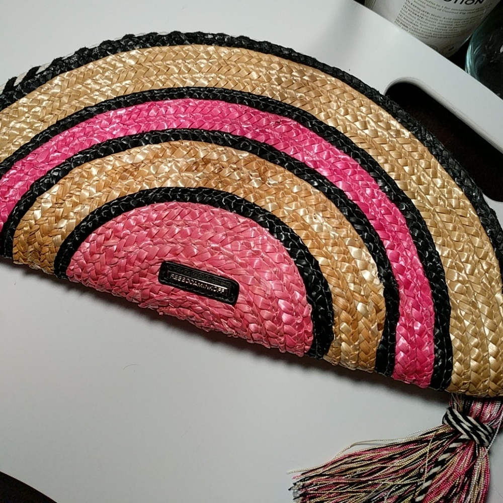 Rebbecca minkoff straw taco clutch